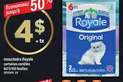 Maxi MOUCHOIRS ROYALE, 6X72/100 FEUILLES offer