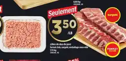 Maxi CÔTES DE DOS DE PORC offer