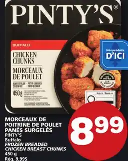 Marches Tradition PINTY'S Buffalo FROZEN BREADED CHICKEN BREAST CHUNKS offer