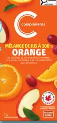 Marches Tradition COMPLIMENTS FRUIT JUICE offer