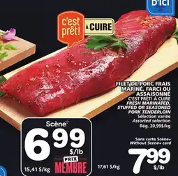 Marches Tradition C'EST PRÊT! À CUIRE FRESH MARINATED, FRESH MARINATED, STUFFED OR SEASONED PORK TENDERLOIN offer