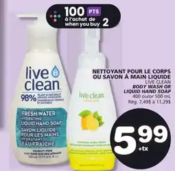 Marches Tradition LIVE CLEAN BODY WASH OR LIQUID HAND SOAP offer