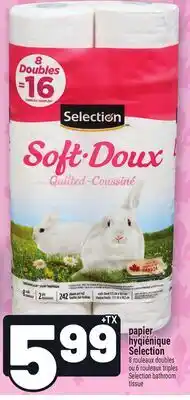 Metro PAPIER HYGIÉNIQUE SELECTION |SELECTION BATHROOM TISSUE offer