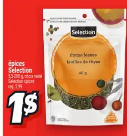 Metro ÉPICES SELECTION | SELECTION SPICES offer