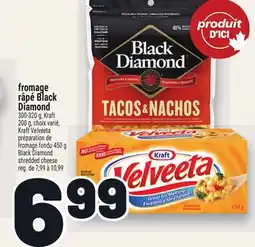 Metro FROMAGE RÂPÉ BLACK DIAMOND | BLACK DIAMOND SHREDDED CHEESE offer