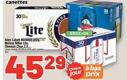 Metro BIÈRE LABATT MICHELOB ULTRA, MOLSON MILLER LITE, SLEEMAN CLEAR 2.0 | BEER offer