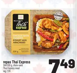 Metro REPAS THAÏ EXPRESS | THAÏ EXPRESS MEAL offer