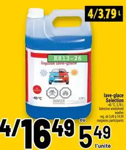Metro LAVE-GLACE SELECTION | SELECTION WINDSHIELD WASHER offer