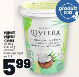Metro YOGOURT VÉGÉTAL RIVIERA | RIVIERA VEGAN YOGURT offer