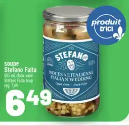 Metro SOUPE STEFANO FAITA | STEFANO FAITA SOUP offer