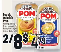 Metro BAGELS TRANCHÉS POM | POM SLICED BAGELS offer