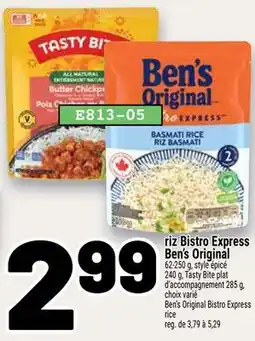Metro RIZ BISTRO EXPRESS BEN'S ORIGINAL | BEN'S ORIGINAL BISTRO EXPRESS RICE offer