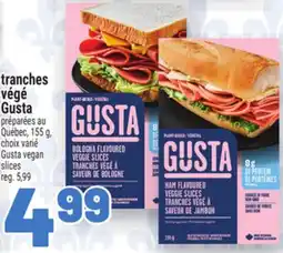 Metro TRANCHES VÉGÉ GUSTA | GUSTA VEGAN SLICES offer