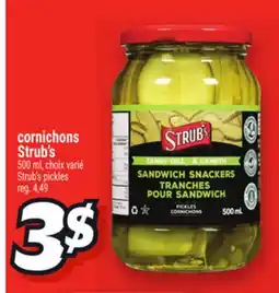 Metro CORNICHONS STRUB'S | STRUB'S PICKLES offer