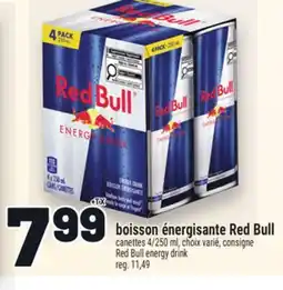 Metro BOISSON ÉNERGISANTE RED BULL | RED BULL ENERGY DRINK offer