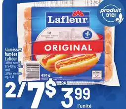 Metro SAUCISSES FUMÉES LAFLEUR | LAFLEUR WIENERS offer