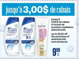 Jean Coutu selected hair care products offer