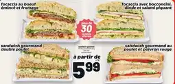 Metro FOCACCIA AU BOEUF ÉMINCÉ ET FROMAGE offer