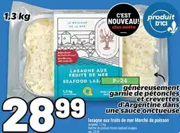 Metro LASAGNE AUX FRUITS DE MER MARCHÉ DE POISSON | MARCHÉ DE POISSON FROZEN SEAFOOD LASAGNA offer