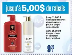 Jean Coutu OLD SPICE, OLAY selected body washes offer