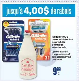 Jean Coutu GILLETTE, OLD SPICE SELECTED SHAVING PRODUCTS offer