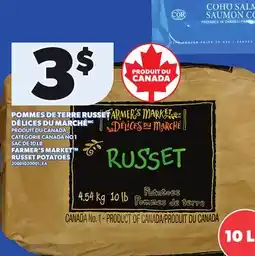 Provigo FARMER'S MARKET RUSSET POTATOES, SAC DE 10 LB offer
