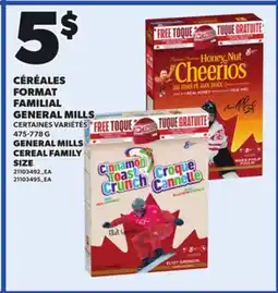 Provigo GENERAL MILLS CEREAL FAMILY SIZE offer