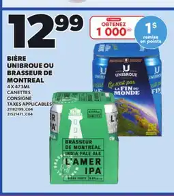 Provigo BIÈRE UNIBROUE OU BRASSEUR DE MONTREAL offer