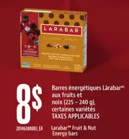 Provigo LARABAR FRUIT & NUT ENERGY BARS offer