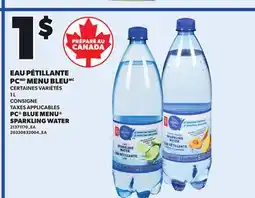 Provigo PC BLUE MENU SPARKLING WATER offer