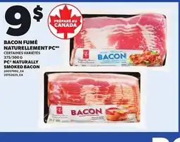 Provigo PC NATURALLY SMOKED BACON, 375/500 G offer