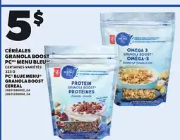 Provigo PC BLUE MENU GRANOLA BOOST CEREAL offer