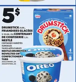 Provigo NESTLÉ DRUMSTICK, 4 UN. NOVELTIES, 5-10 UN. OR CONFECTIONERY TUBS offer