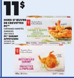 Provigo PC SHRIMP APPETIZERS offer