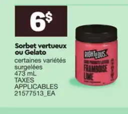 Provigo SORBET VERTUEUX OU GELATO offer