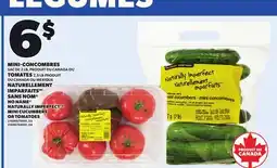 Provigo NO NAME NATURALLY IMPERFECT MINI CUCUMBERS OR TOMATOES offer