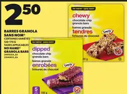 Provigo NO NAME GRANOLA BARS offer