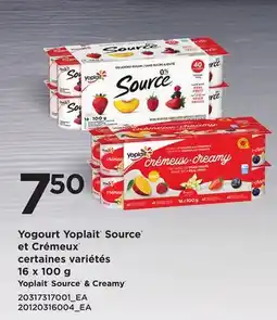 Provigo YOPLAIT SOURCE & CREAMY offer