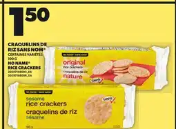 Provigo NO NAME RICE CRACKERS offer