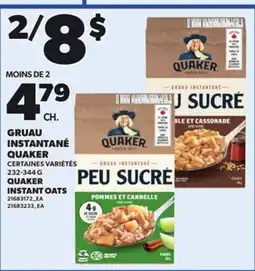 Provigo QUAKER INSTANT OATS offer