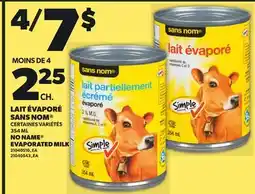 Provigo NO NAME EVAPORATED MILK offer