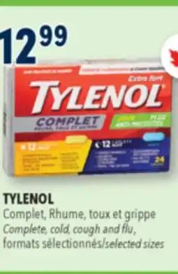 Familiprix TYLENOL, Complete, cold, cough and flu, selected sizes offer