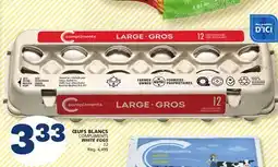 Marché Bonichoix COMPLIMENTS WHITE EGGS offer