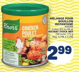 Marché Bonichoix KNORR Cubes (63 or 69 g) INSTANT STOCK MIX 150 or 175 g offer