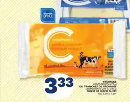 Marché Bonichoix COMPLIMENTS CHEESE (270 g) OR CHEESE SLICES (210 or 230 g) offer