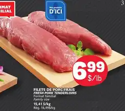 Marché Bonichoix FRESH PORK TENDERLOINS offer