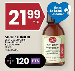 Rachelle-Bery Grocery CLEF DES CHAMPS KIDS SYRUP offer