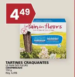 Rachelle-Bery Grocery LE PAIN DES FLEURS CRISPBREADS offer