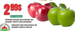 Marches Tau POMMES ROUGE DELICIEUSE OU GRANNY SMITH BIOLOGIQUES offer