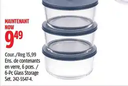 Canadian Tire 6-Pc Glass Storage Set offer